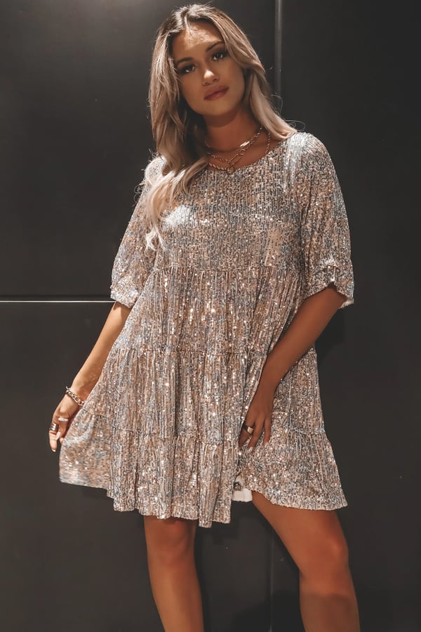 Alicia™ - Robe à paillettes décontractée