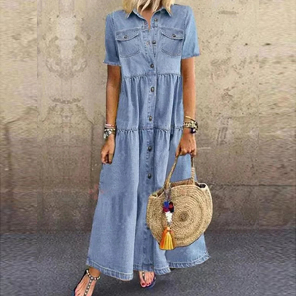 DEBRA / STYLISH DENIM DRESS