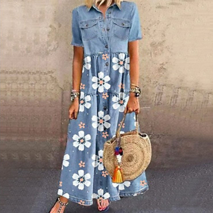 DEBRA / STYLISH DENIM DRESS