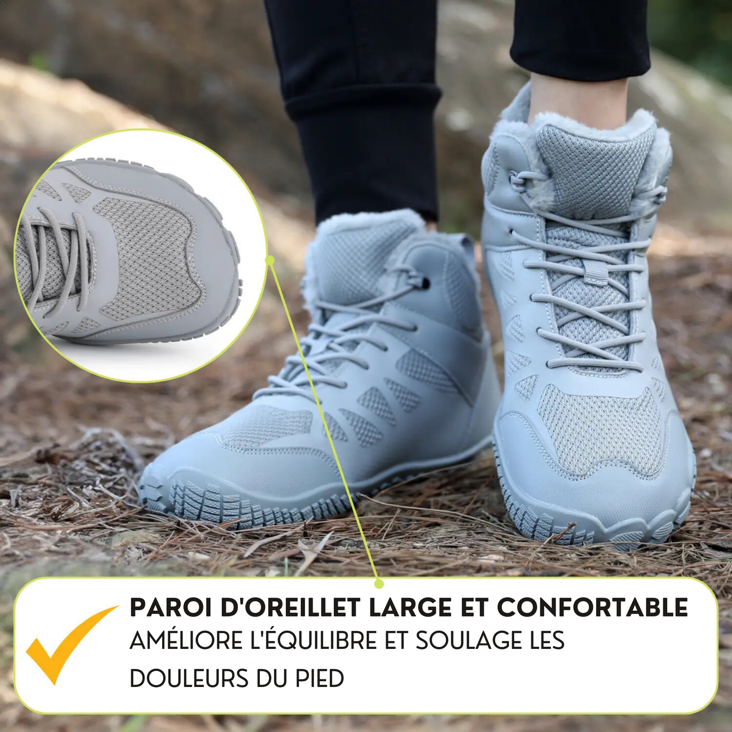 Gel Max - Chaussures Minimalistes Chaudes et Résistantes à l'Eau