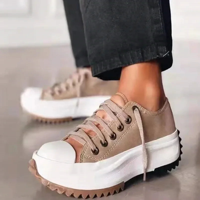 CLAUDIA / CHUNKY CANVAS SNEAKERS