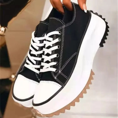 CLAUDIA / CHUNKY CANVAS SNEAKERS