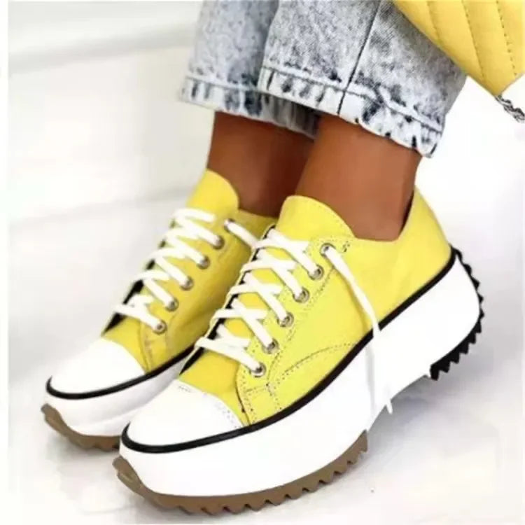 CLAUDIA / CHUNKY CANVAS SNEAKERS