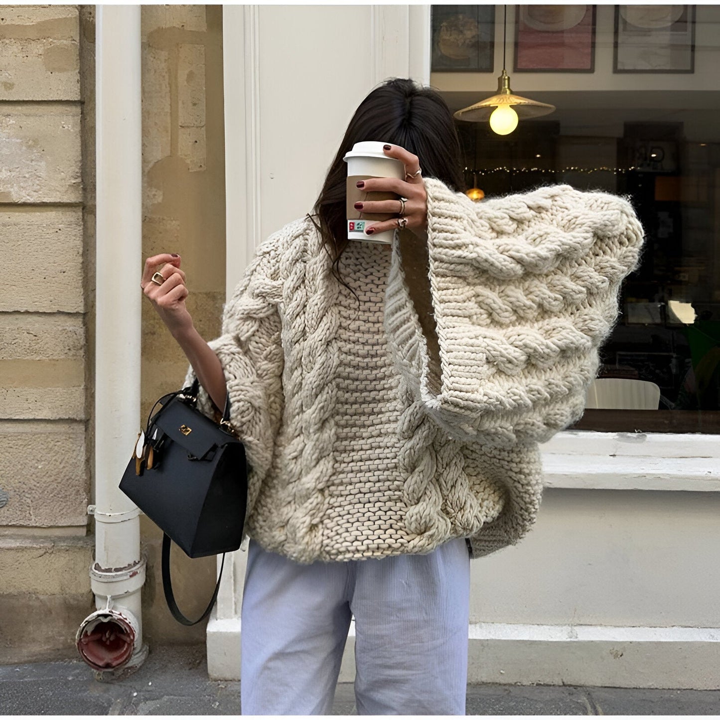 Sainab™ - Pull en tricot oversize