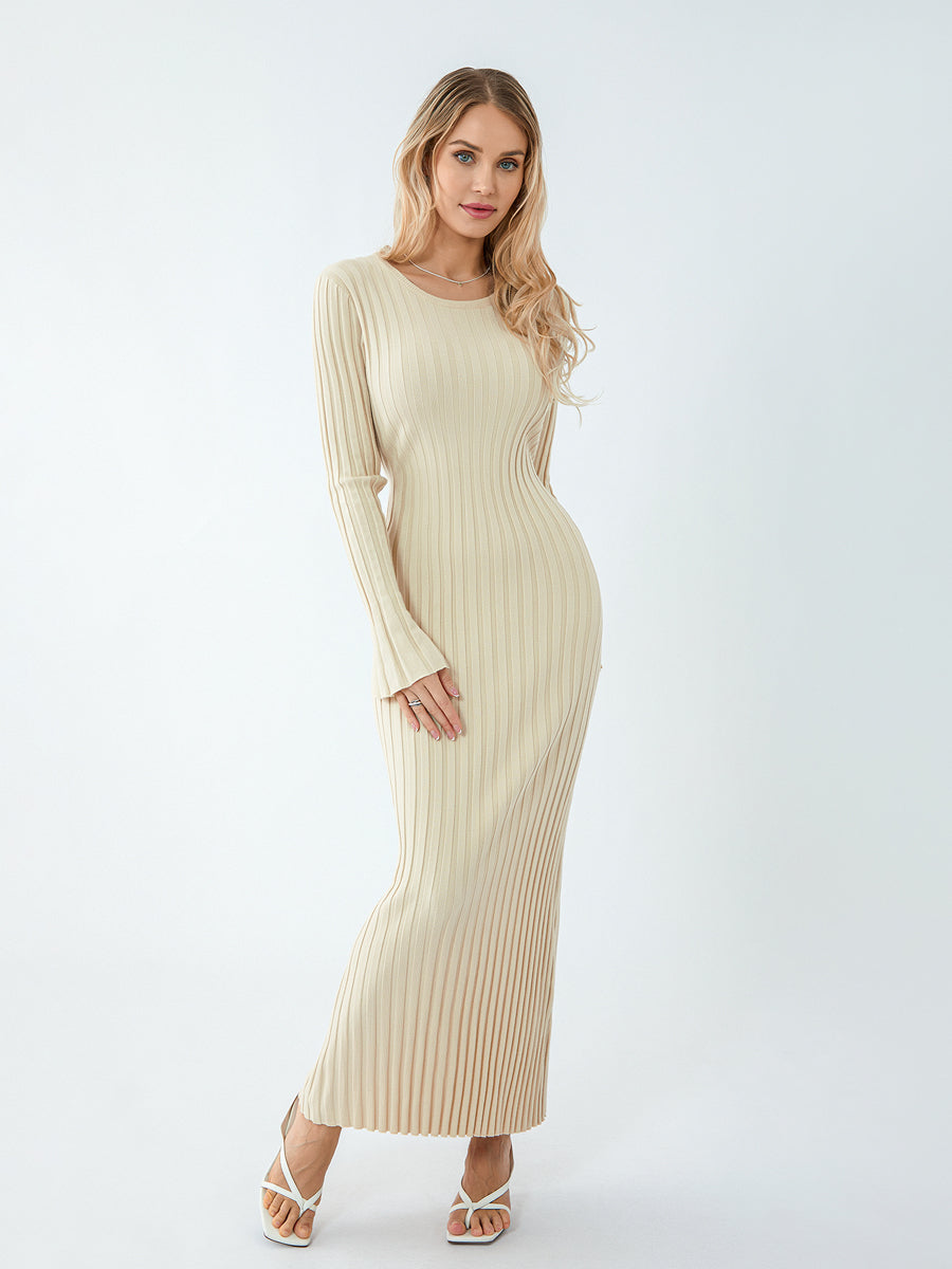 Sophie™ - Elegantes gestricktes Maxikleid