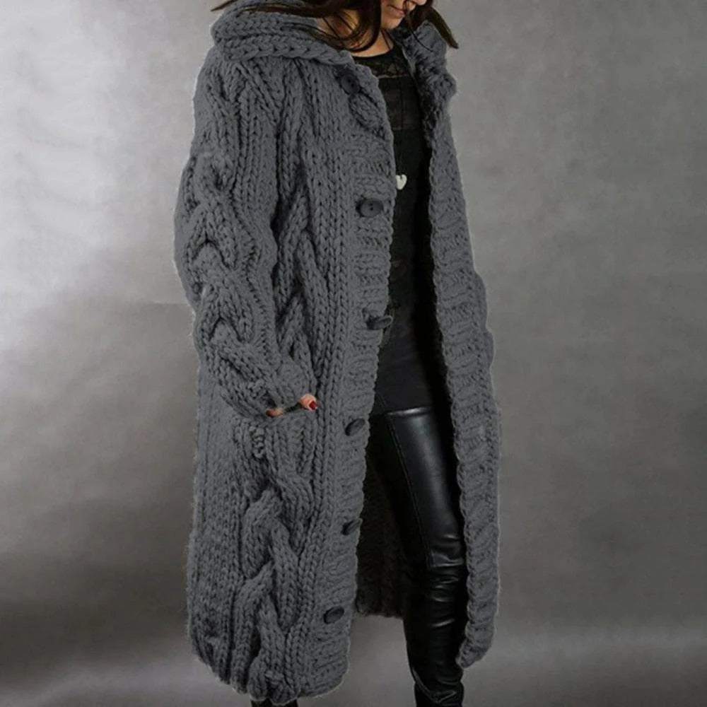 Roma™ - Manteau long en maille confortable