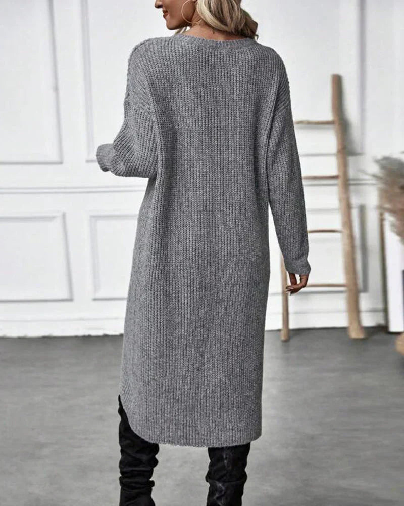 CHARLOTTE / ASYMMETRIC KNITTED PULLOVER