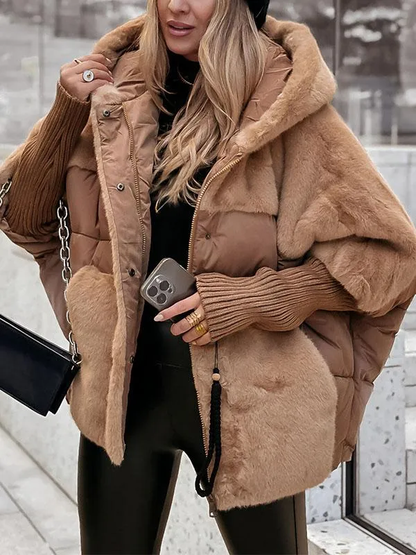 ISABELLE / VESTE BOMBER AVEC CAPUCHE